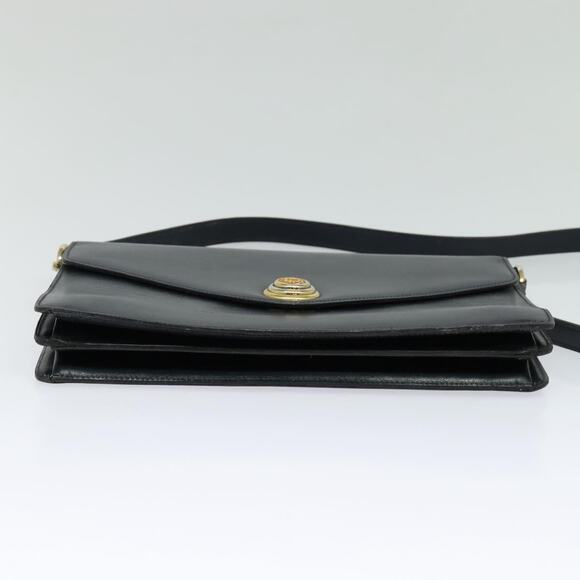 DIOR Shoulder Bag Leather Black Gold - Picture 9 of 12
